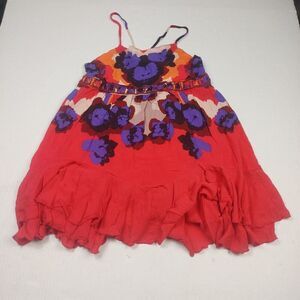 Free People Intimately Babydoll Tank Top Floral Strappy Flowy Boho Shirt Size XS